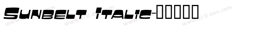 Sunbelt Italic字体转换